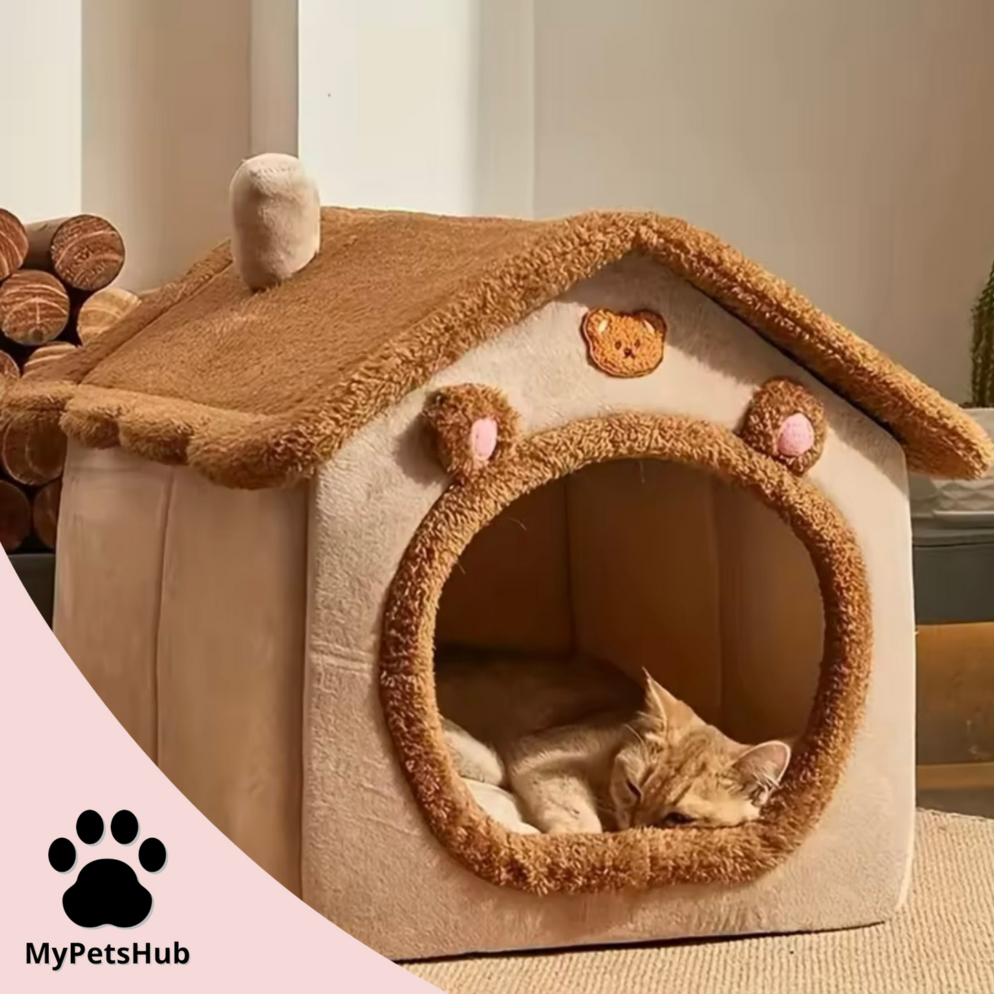 Maison nounours pour chien et chat