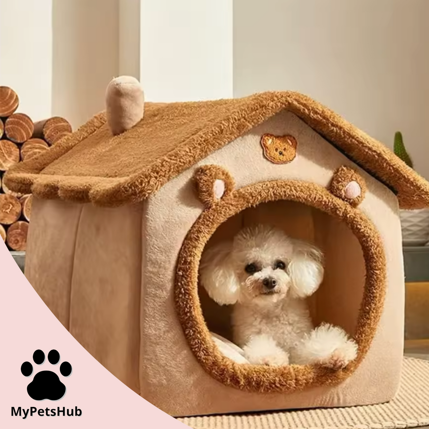 Maison nounours pour chien et chat