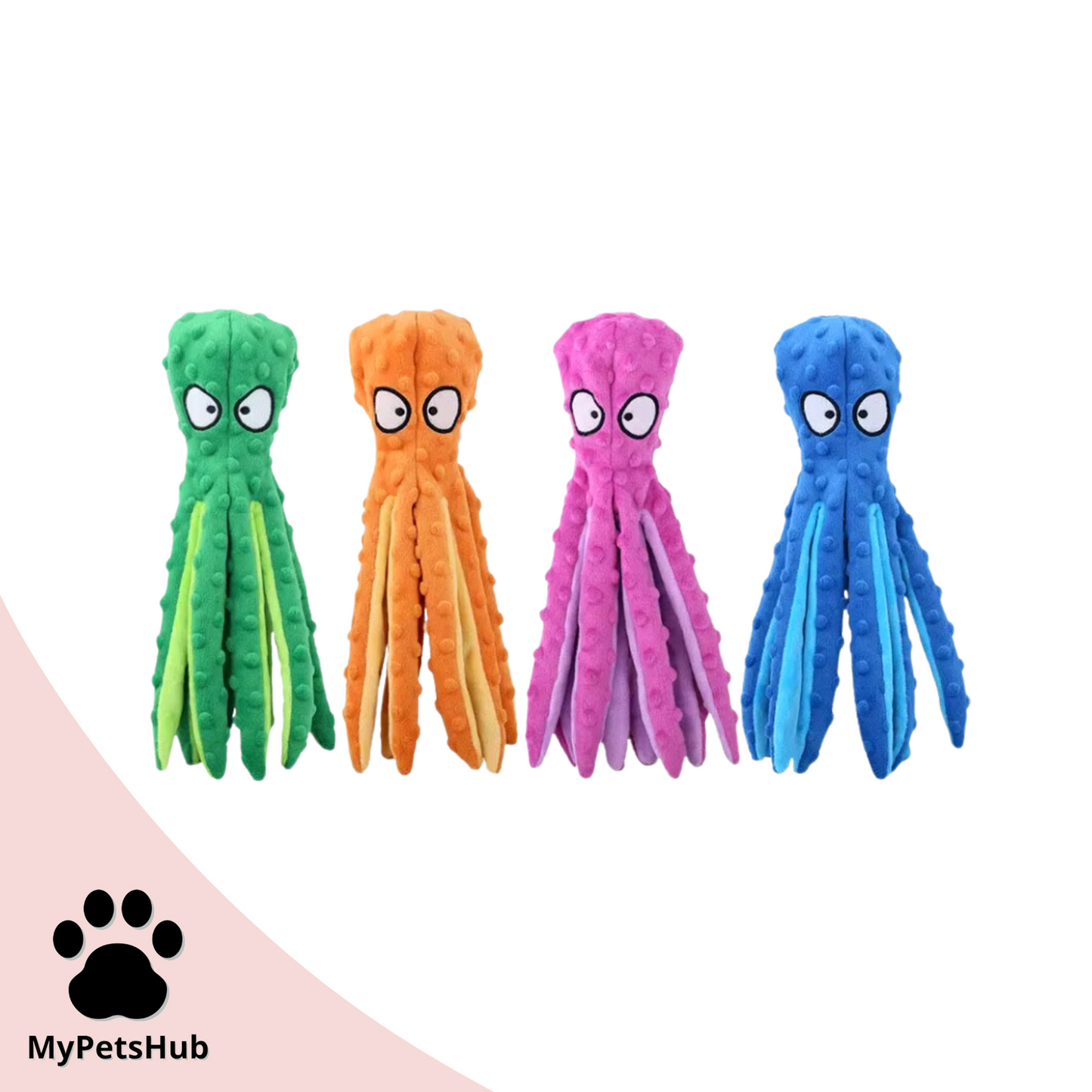 Doudou Pieuvre stimulante pour Chien