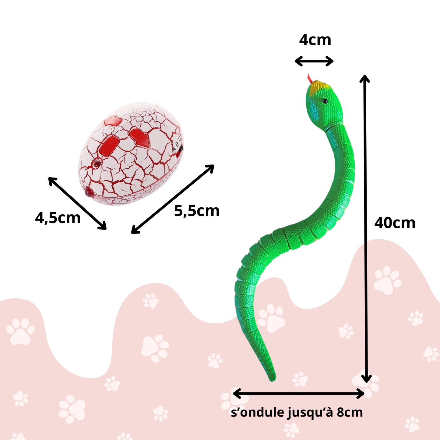 Serpent télécommandé stimulant pour chat - MyPetsHub