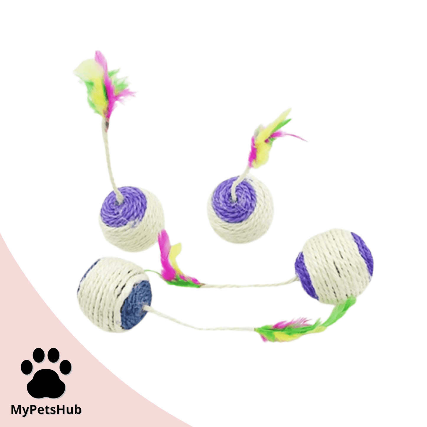 Balle de sisal pour chat | ResistBall™ - MyPetsHub