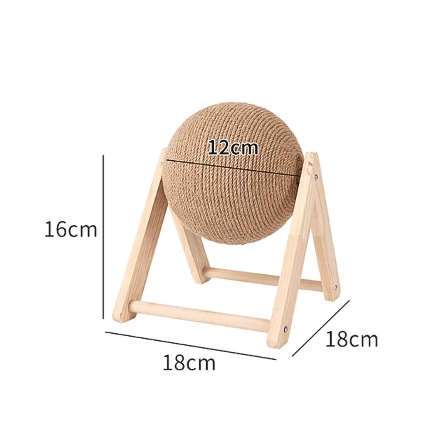 Boule à gratter en sisal pour chat - MyPetsHub