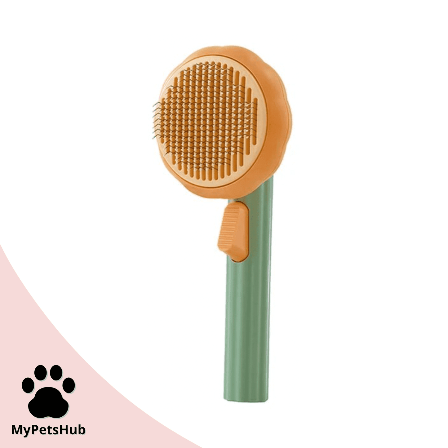 Brosse auto-nettoyante citrouille pour chat | AutoCleaner™ - MyPetsHub