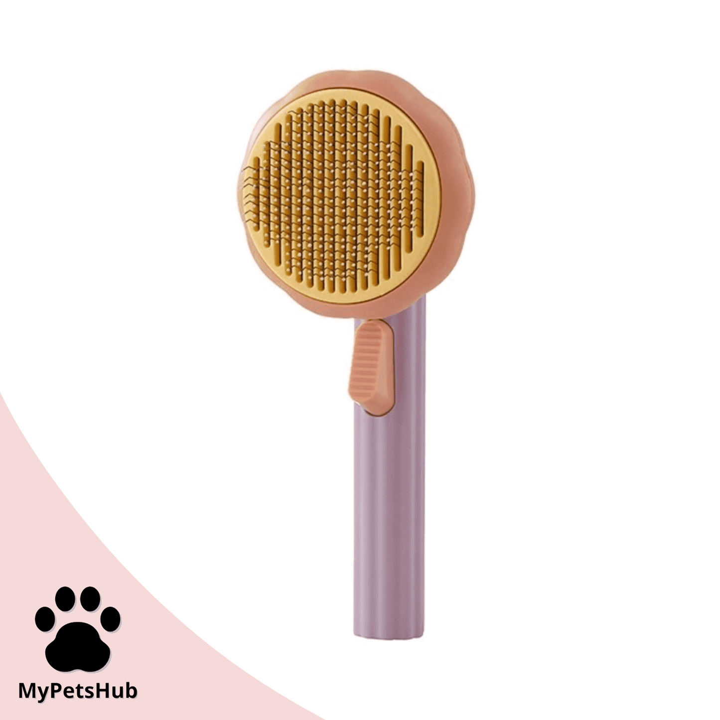 Brosse auto-nettoyante citrouille pour chat | AutoCleaner™ - MyPetsHub