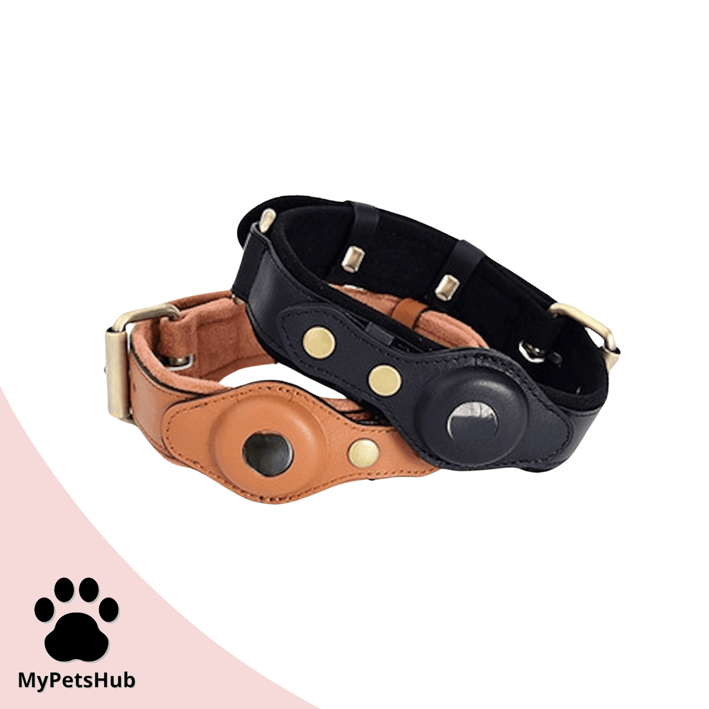 Collier anti-perte en cuir pour chien | DogTracer™ - MyPetsHub