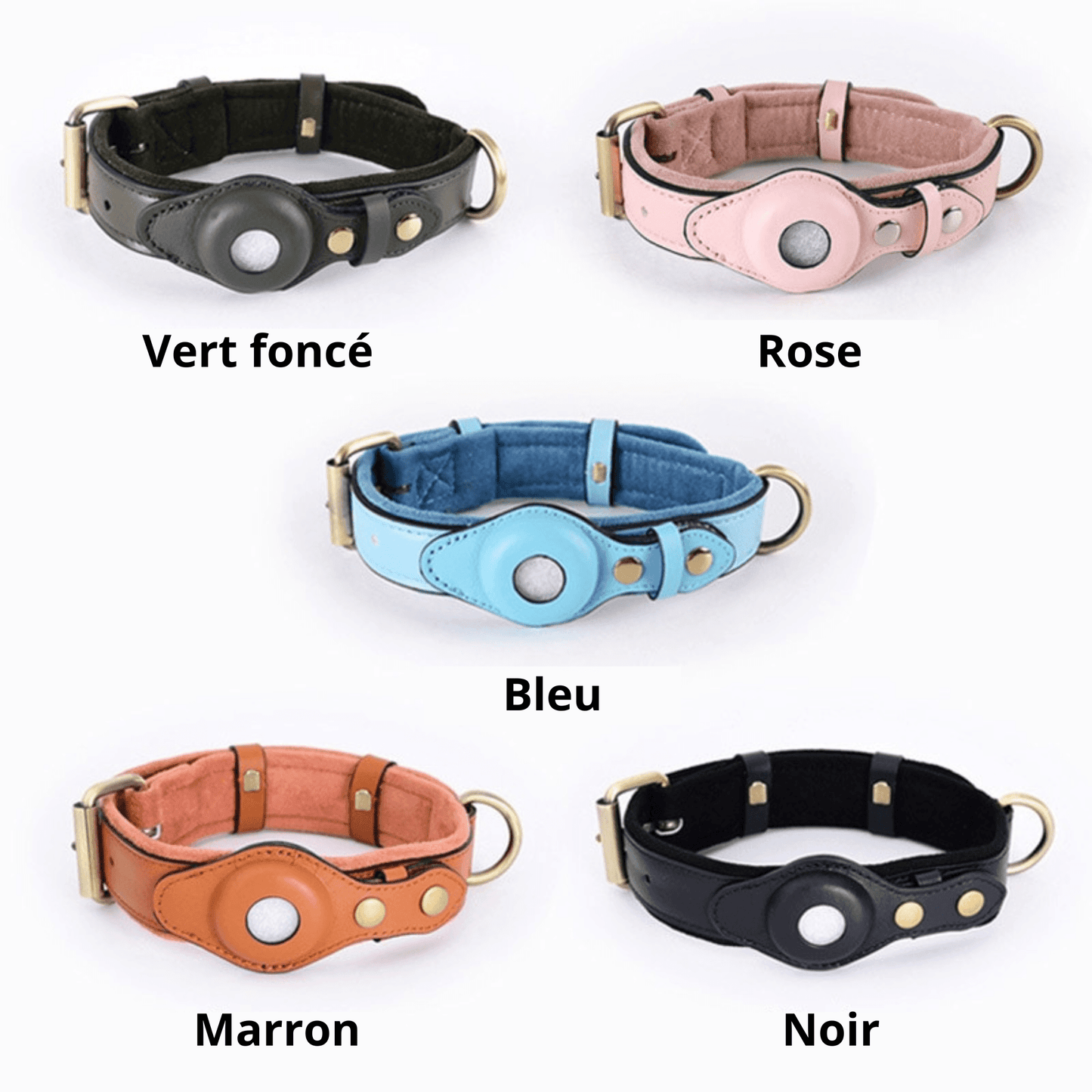 Collier anti-perte en cuir pour chien | DogTracer™ - MyPetsHub