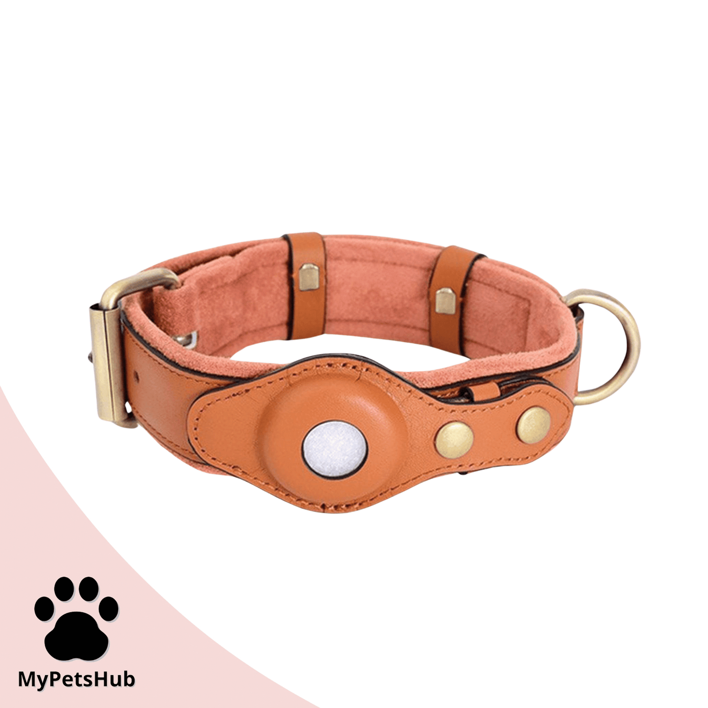 Collier anti-perte en cuir pour chien | DogTracer™ - MyPetsHub
