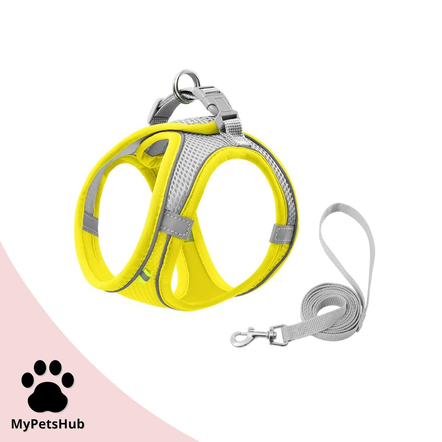 Harnais réfléchissant + laisse offerte pour chat | ChAdventure™ - MyPetsHub