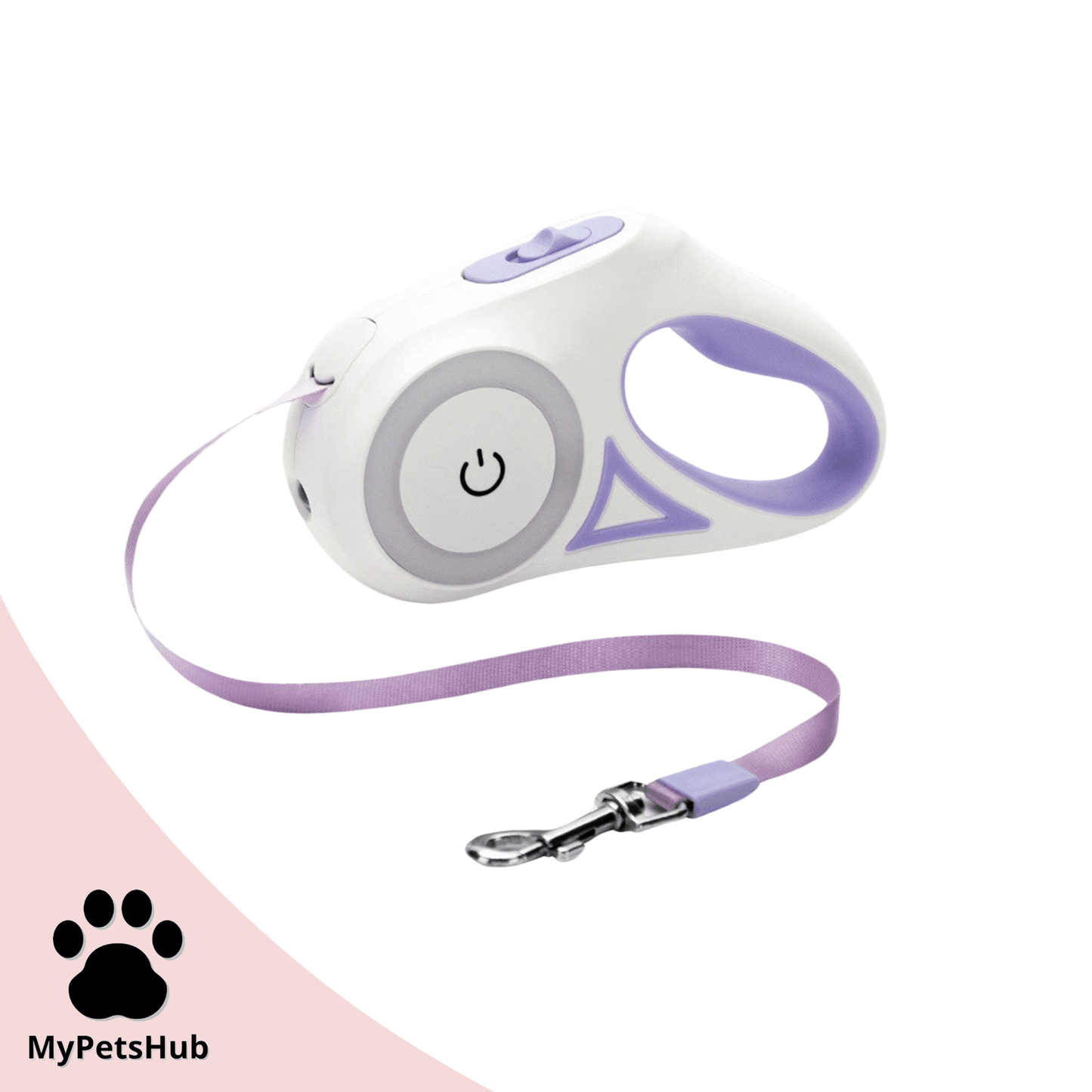 Laisse enrouleur de 3M/5M avec led et lampe pour chien - MyPetsHub