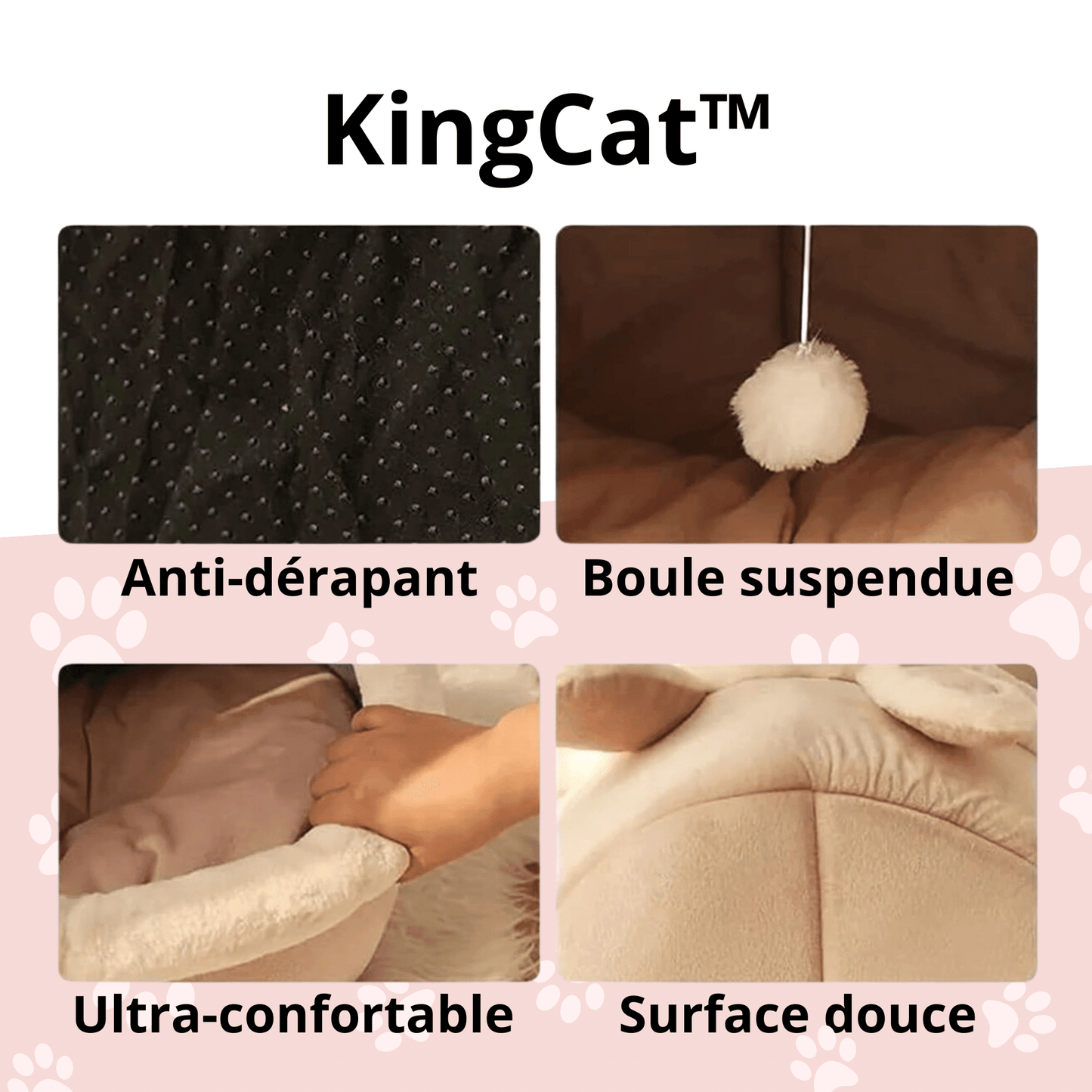 Panier / Grotte Confortable Tête d'Animaux pour Chat - MyPetsHub