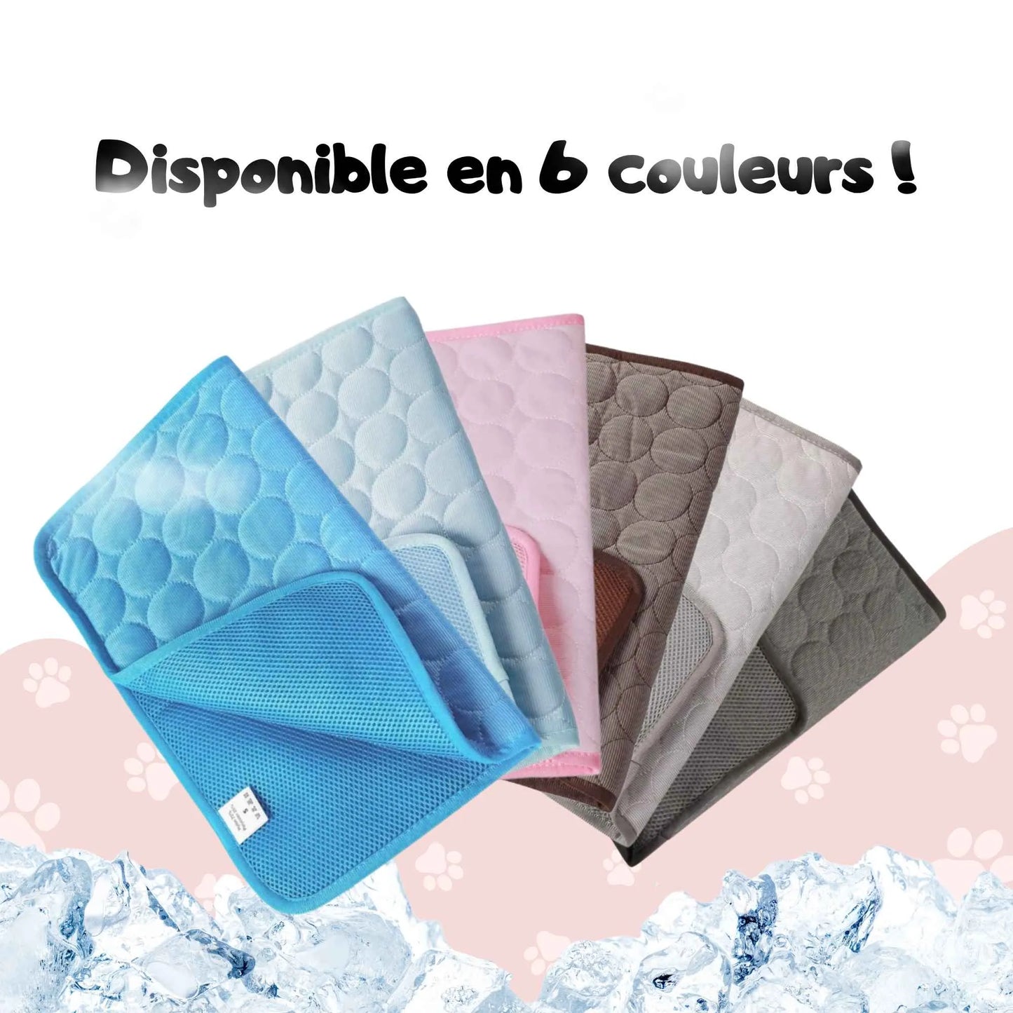 Tapis Rafraichissant Chien Chat 6 Couleurs