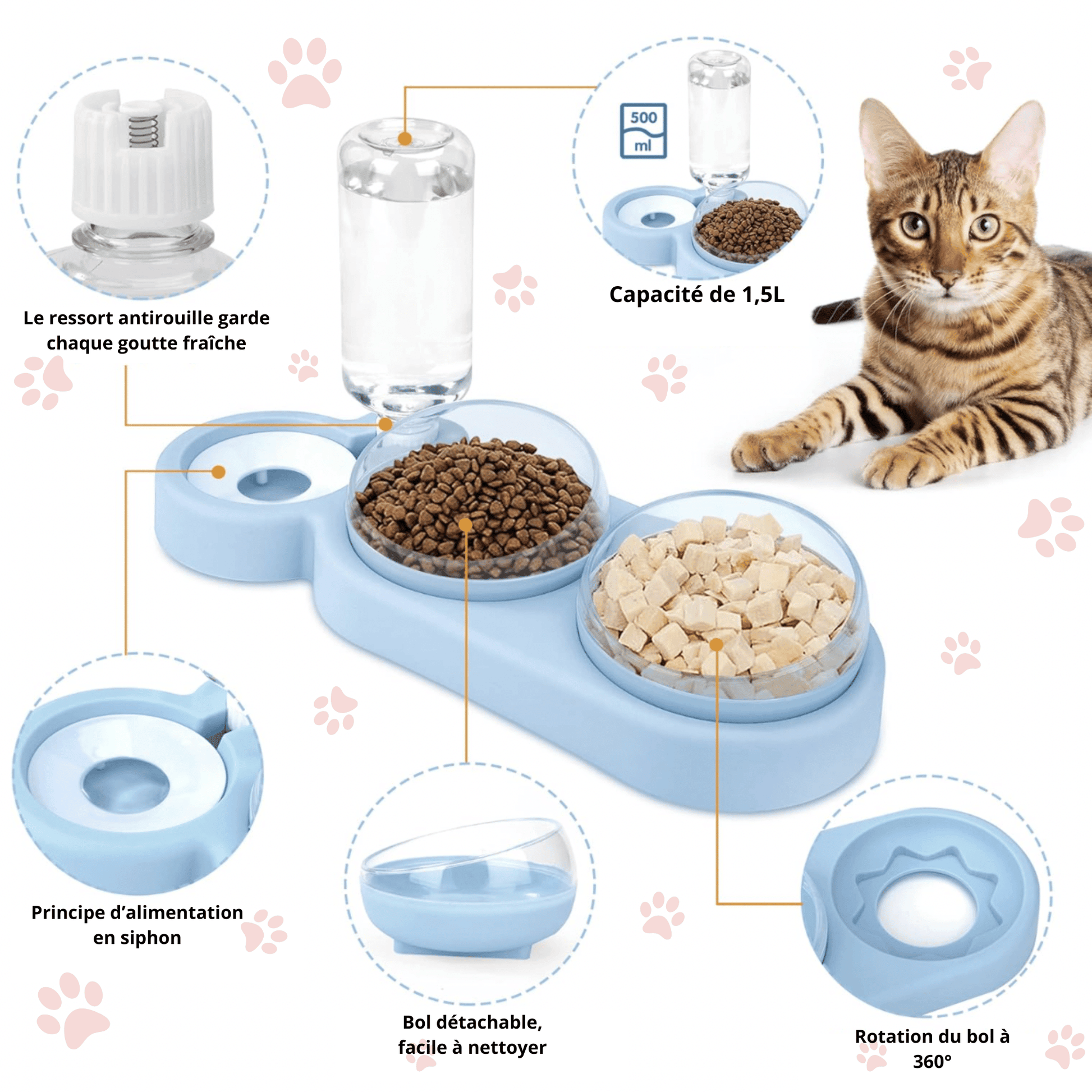 Station de nourriture pour chat | MultiCat™ - MyPetsHub